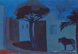 Paysage nocturne. Egypte.