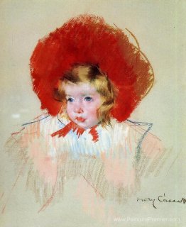 Enfant avec un chapeau rouge