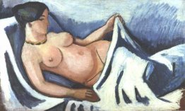 Femme allongée nue