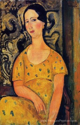 Jeune femme dans une robe jaune (Madame Modot)