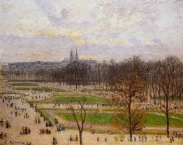 Les jardins des tuilleries après-midi d'hiver