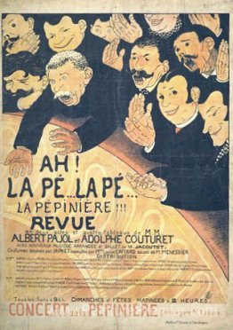 Affiche ah la pe ... la pe ... la pepinière