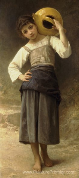 La fille de l'eau (jeune fille allant au printemps)