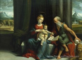 Madonna et enfant et St Jerome