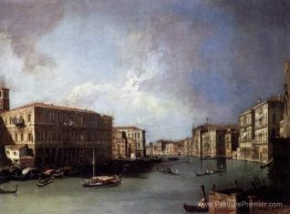 Grand canal: en regardant vers le nord de Nethe Rialto Bridge