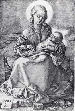 Madonna avec le nourrisson emmitouflé