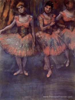 Trois danseurs avant l'exercice