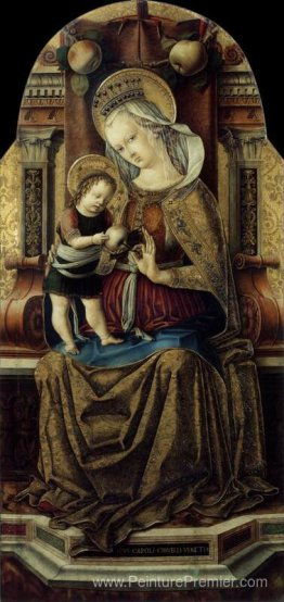 Vierge et enfant intronisé