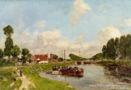 Des borges sur le canal de Saint-Valery-sur-Somme