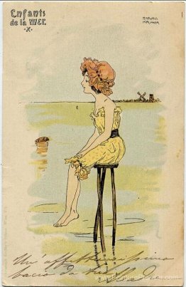 Garçons et filles en mer