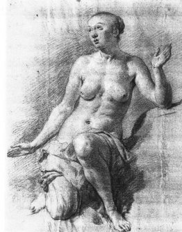 Étude d'une femme nue