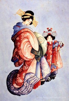 Oiran et Kamuro