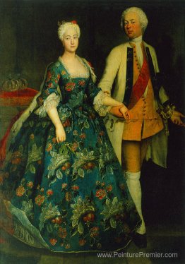 La princesse Sophie Dorothea Marie avec son mari, Frederick Will