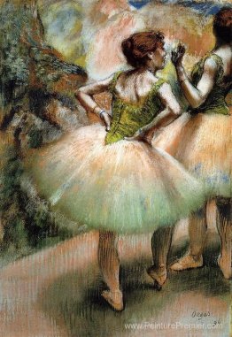 Danseurs, rose et vert