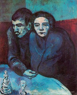 Homme et femme au café