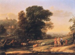 Paysage avec Cephalus et Procris réunis par Diana