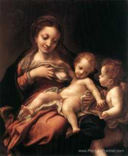 Vierge et enfant avec un ange