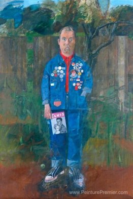 Autoportrait avec des badges