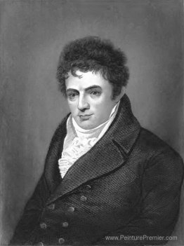 Portrait Gravure de Robert Fulton, Innovateur à vapeur