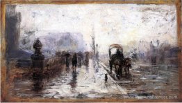 Scène de rue avec voiture