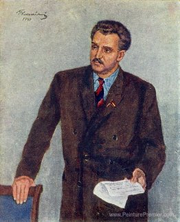 Portrait de Konstantin Mikhailovich Simonov