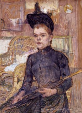 Femme dans un chapeau noir, Berthe La Sourde