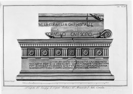 Déclaration du sarcophage de Scipio Barbato et du monument de Co