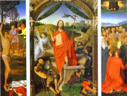 Triptych de la résurrection: la résurrection (centre) Le martyre