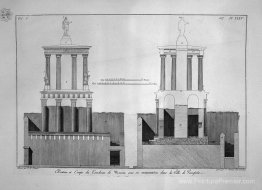 Plan de la tombe de Mamia et de dépendances, à Pompéi