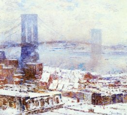 Bridge Brooklyn en hiver