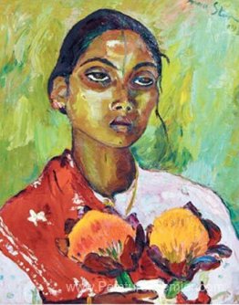 Portrait d'une femme indienne