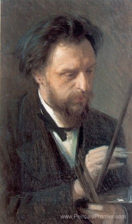 Portrait de l'artiste G.G. Myasoedov