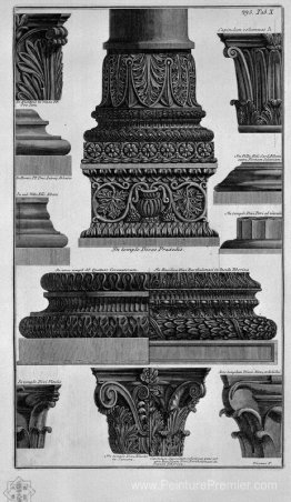 Bases et capitales de colonne (S Prassede, Saint-Pierre dans les