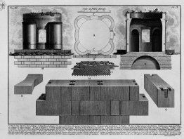 Les antiquités romaines, t. 3, planche IX. Plan de la tombe à l'