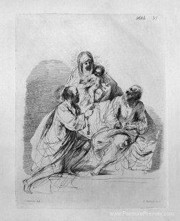 La Sainte Vierge avec Saints Peter et Paul, par Guercino