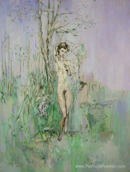 Femme nue dans le paysage