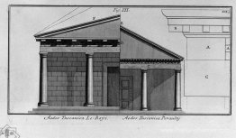 Carte du temple toscan et bases de colonne (par Vitruve, deuxièm