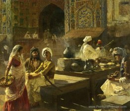 Une cuisine en plein air, Lahore, Inde