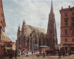 Vue du Stephansdom à partir du stock im eisen Platz