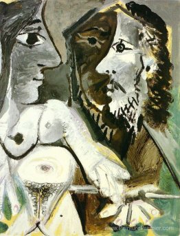 Femme nue et mousquetaire