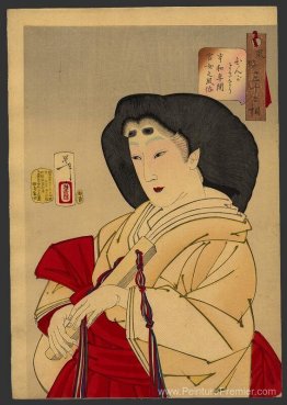 Regard raffiné - une femme de cour de l'ère Kyowa