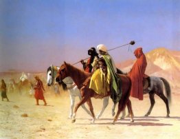 Arabes traversant le désert