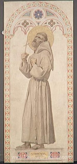 Fenêtre en carton de la chapelle de Saint-Ferdinand. St. Francis