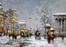 Place de la Madeleine, hiver