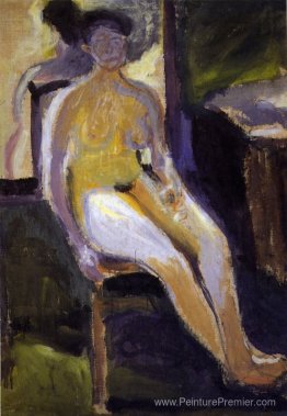Femme assis nue