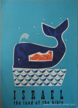 Jonas et la baleine (affiche Israël Travel)