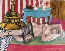 Odalisque avec écharpe verte