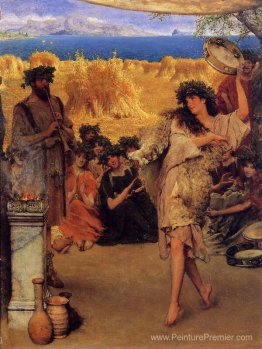 Un festival de la récolte (un bacchante dansant à l'heure de la