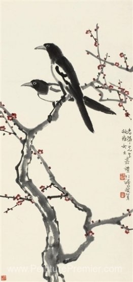 Magpie et prune