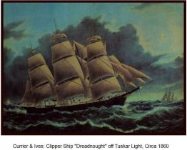 Navire rapide de la clipper (paquet), Dreadnought, sous le capit